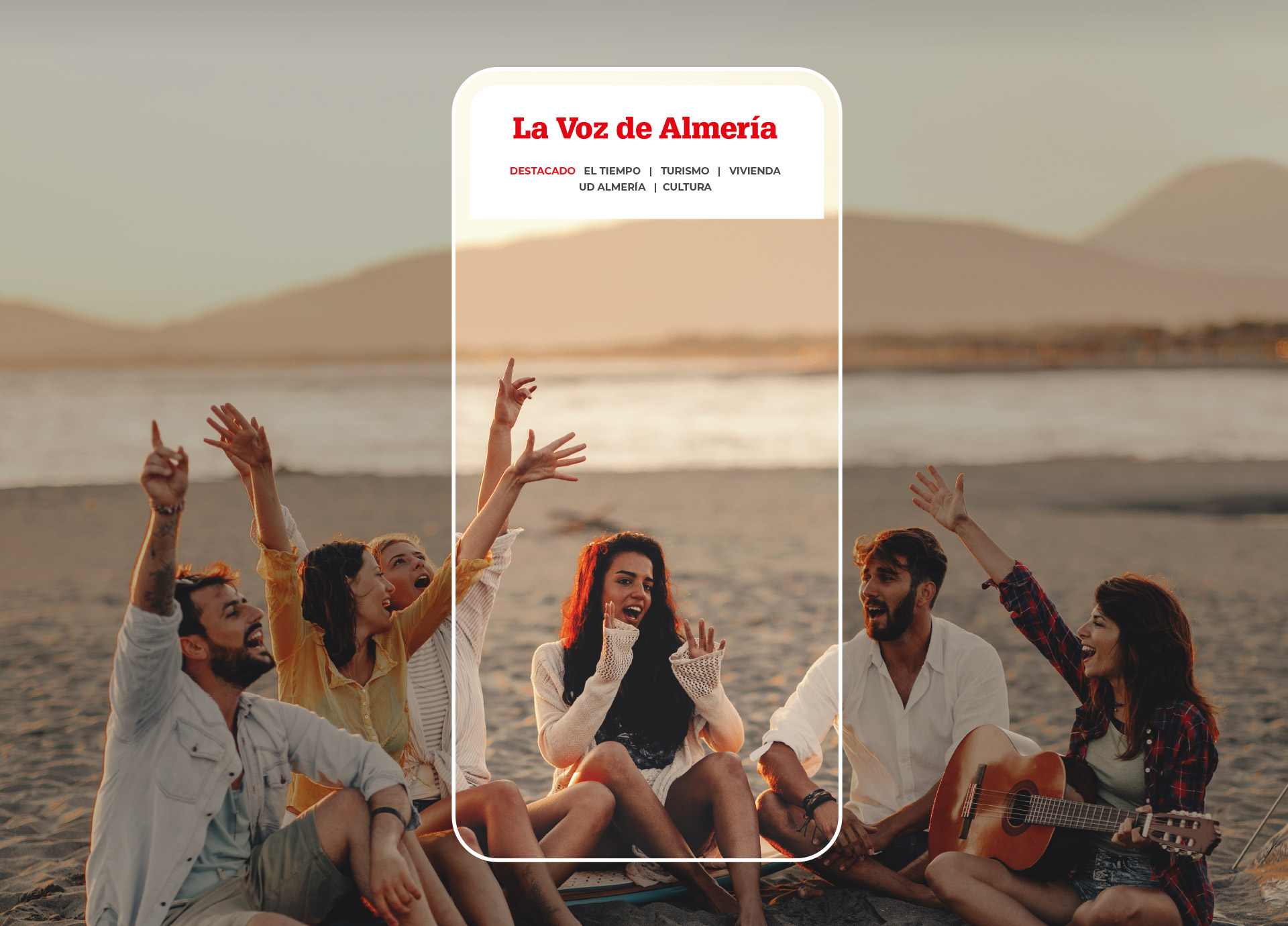 Imagen Carrusel - Proyecto Nuestra Voz - cantando en la playa
